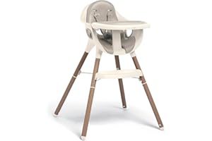 Mamas & Papas Juice Highchair, Adaptable, Easy Clean Design, Lightweight and Portable, Croissant