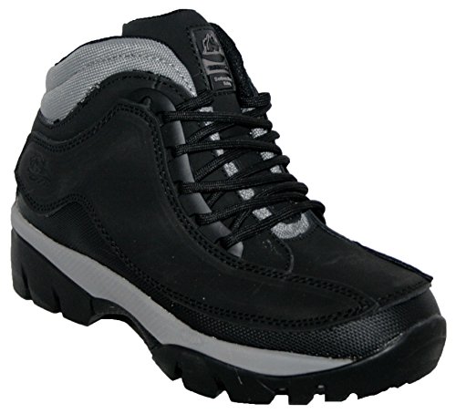 GROUNDWORK GR386 Botas de trabajo para mujer, de piel, con puntera de acero, color negro, talla 39
