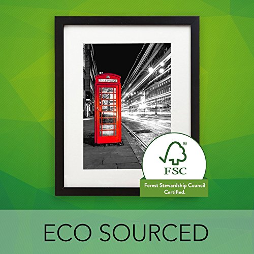 A5 (15x21cm) Schwarzer-Bilderrahmen mit Glasfront – Geeignet für Dokumente - 6