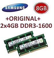 Samsung 8GB Dual Channel Kit 2 x 4 GB 204 pin DDR3-1600 SO-DIMM (1600Mhz, PC3-12800S, CL11)