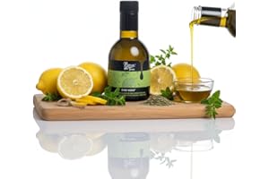 RISERVA DELLA TERRA Olio Extravergine di Oliva al Limone e Origano 250ml | Sicilia Trapani | Olio EVO Aromatizzato per Piatti Mediterranei