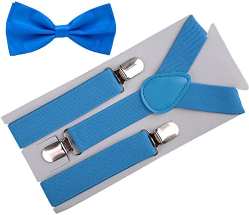 RUOYUCL Kids&amp;Baby Rainbow Bow-Ties&amp;Suspenders 2pcs Set Girls&amp;Boys