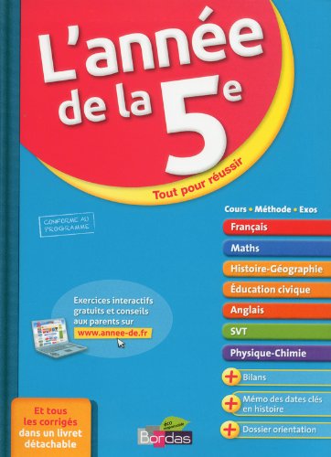 Download L'Année de la 5e - Toutes les matières Download L'Année de la 5e - Toutes les matières