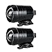AllExtreme Set of U2 Waterproof CREE 30 watt LED Motorcycle Bike Additional Headlights - Super Bright U2 Laser Gun Used for Front Spot Light, Fog Lamp Chrome 30W CREE - Black 2PCS RS.825.00