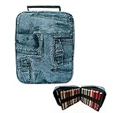 【Diseño portátil para viajes】Este estuche grande viene con una correa de asa resistente y duradera, que hace que sea fácil y conveniente para llevar a cualquier lugar.