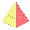 ROXENDA Pyramid Speed Cube Original Triangle Pyraminx Puzzle Cube; Super-Durable Smooth with Vivid Colors - Easy to Turn ((Macaron)