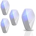 YHRY Ultrasonic Pest Repeller Plug in, Electronic Pest Repellent, Powerful Mouse Repellent, Indoor Plug in for Insects, Mice, Ant, Spider, Rodent, Roach, Wide Frequency Range Pest Control, 4Pack
