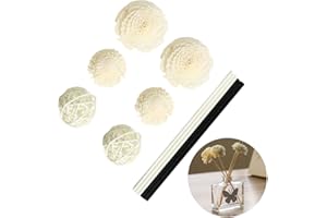 YZKI Varillas difusoras de varillas, juego de 12 bolas de ratán/varillas hechas a mano para ambientador de flores, varillas de repuesto para difusores de fragancia del hogar Tamaño libre 12pcs