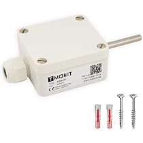 Produktbild von Tmonit PT1000 Temperatursensor – Kabelfühler Bis 200°C – Mit Silikonkabel 1,5m – Für Solar, Heizung, HLK & Industrie – Made In Germany