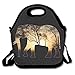 Produktbild Dozili Lunchtasche mit Schultergurt, Motiv afrikanischer Elefant, groß und dick, Neopren, isoliert, für Mittagessen, Kühler, warm, warm