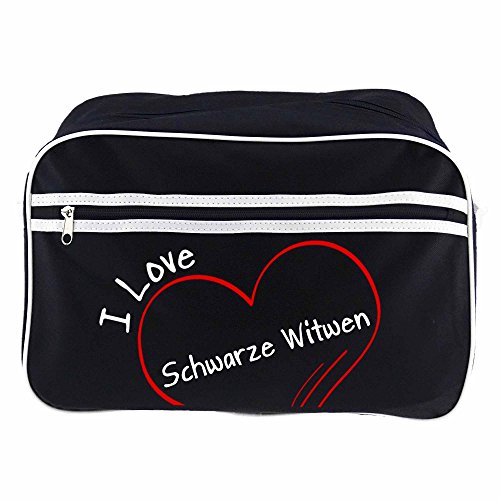 Preisvergleich Produktbild Retrotasche Modern I Love Schwarze Witwen schwarz