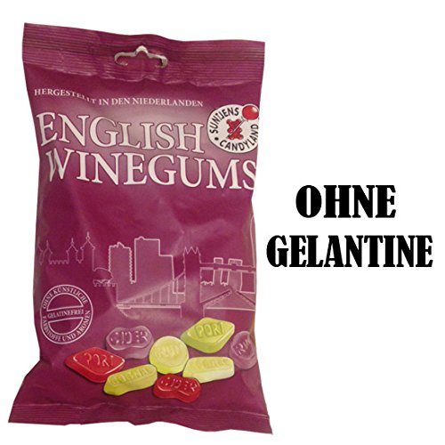 Candyland English Winegums 4000g - Englisch Weingummi ohne Gelantine kŸnstliche Farbstoffe und Aromen