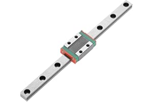 Jadeshay Guida Lineare Mini Guida di Scorrimento - Cuscinetto Lineare Guida con Blocco Carrello Guide di Scorrimento Alta Precisione Bearing Steel Carriage Block Binari Lineari CNC (Taglia : 150MM)