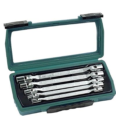Brüder Mannesmann Mannesmann M19821 Coffret de clé à douilles à double articulation 5 pièces