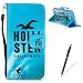 Produktbild Feeltech Hülle für Samsung Galaxy A5 Folio PU Leder Wallet Karte Halter mit Magnetverschluß und Standfunktion Slim Skin Schale Handytasche - Surf Design