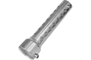 Andux Zone Silencieux d'échappement de moto 35mm Silencieux réglable universel démontable de Moto DB Killer XSQ-03 (Argent)