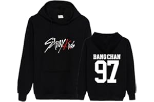 ENJOYYOURLIFE Stray Kids I Am You Sudadera con Capucha para Hombre 3D Digital Impresión Unisex Sweatshirt Bang Chan Changbin Hyunjin Han Felix Seungmin