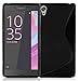 Produktbild Sony Xperia X Silikonhülle in SCHWARZ von Cadorabo - S-Line Design TPU Schutzhülle für Sony Xperia X – Handyhülle Bumper Case Backcover in OXID SCHWARZ