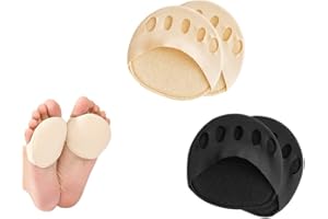 QIJIEFENCC 2 Paires Coussinet Metatarsien,Coussinets d Avant-Pied en Tissu Nid d'Abeille,Pads métatarsiens,Coussin de Protection de Pointe de Pied,Soulage Efficacement Les Pieds Fatigués et Douloureux