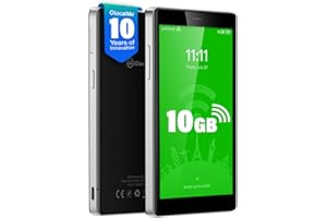 GlocalMe G4Pro 4G LTE - Router inalámbrico móvil, no necesita SIM, 2,4 GHz/5 GHz, punto de acceso WiFi, con 10 GB de datos de la UE, 3900 mAh y 12 horas, cobertura de más de 200 países, WiFi portátil