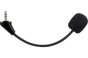 ALPHATEC Replacement Game Microphone for HyperX Cloud Alpha & Alpha S Gaming Headset - Detachable 3.5mm Boom Mic for PS4 PS5 Xbox One PC