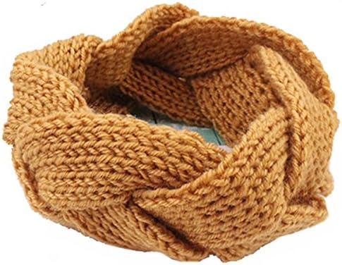 Lucky Will Womens Twisted Crochet Knitted Headband Hairband Headwrap Headwear Ear Warmer Khaki