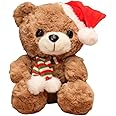 sanvpwsan 20cm Teddy Bear, Christmas Soft Toys Teddy Stuffed Animal Plush Toys Teddy Bears Soft Toy Cuddly Toys for Girls