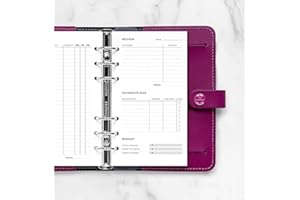 Filofax Expense Tracker 132850 Wkład do Notatnika, Biały, A5