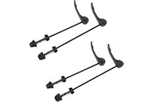 Vxiwscy Tappo Perno Ruota Bici, Sganci Rapidi Antifurto in Lega di Alluminio, Compatibili con MTB, Bici da Strada e Trekking, Facile Installazione, Sgancio Rapido per Mozzo Ruota Anteriore e