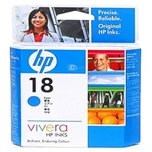 HP 18 Original Ink Cartridge, Cyan