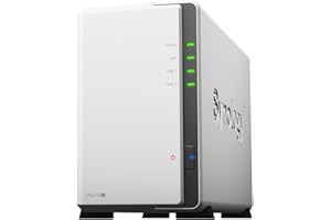 Synology DS216j 2TB (2 x 1TB WD RED) 2 Bay Desktop NAS Unit