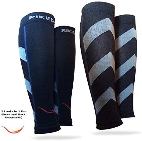 Graduated Calf Compression Sleeves Socks: Best Men &amp; Women Pain Relief Stocking for Shin Splints, Leg Cramps, Varicose Veins, Swelling. Increase Blood Circulation, Anti Fatigue &amp; Fast Recovery