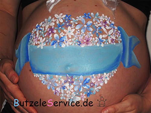 BellyPainterS – BellyPainting – Bauchbemalungs-Set, Bemalen Sie Ihren Babybauch - 4