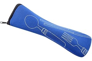 Tainrunse 1pc Posate Stoviglie Borsa con Cerniera Portatile Custodia Da Viaggio Stoviglie Stoccaggio Borsa Utensili Da Cucina Bacchette Cucchiaio Forchetta Sacchetto di Panno Organizzatore