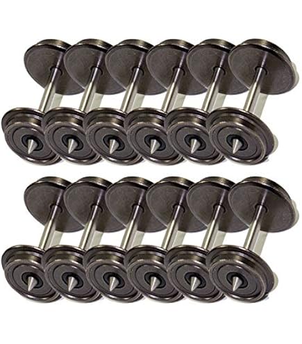 Lot De 24 Roues De Voie N – Échelle 1:160, Pour Modélisme Ferroviaire, En Plastique POM