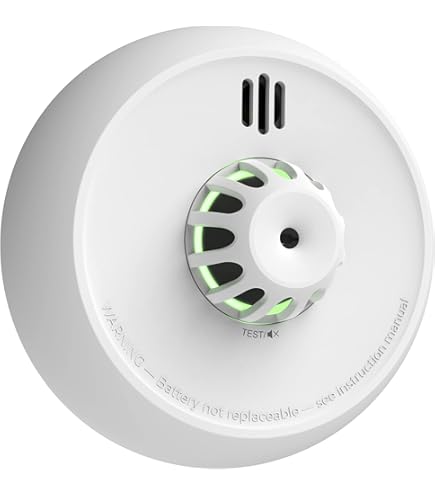 ELRO FH7210 Rivelatore Di Calore Per Cucina E Bagno – Batteria Al Litio 10 Anni, Allarme 85dB, Design Compatto, 5 Anni Garanzia