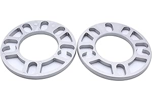 SHLPDFM Lot de 2 élargisseurs universels de voie de 10 mm - En aluminium - 4 trous - 5 trous