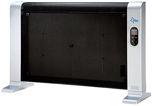 SUNTEC Infrarot-Wärmewelle Heat Wave Style 1500 LCD [Für Räume bis 45 m³ (~19 m²), Wellness-Wärme + gutes Raumklima, 3 Heizstufen, Timer, Freistehend/Wandmontage, 1500 Watt]