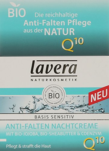 lavera Anti Falten Nachtcreme Q10 ∙ Feuchtigkeit & Pflege ∙ Anti Aging Nachtpflege ∙ Creme pflegt & strafft die Haut ∙ vegan ✔ Bio ✔ Naturkosmetik ✔ Natural ✔ Kosmetik Gesichtscreme 1er Pack (1x50ml) - 4