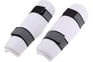 SM SunniMix MMA Profesional Taekwondo Sparring Gear Shin Protector Protector De Piernas para Artes Marciales Kickboxing Karate, Universal para Hombres, Mujeres, J