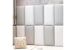 YAOUJWS Adesivi Murali Anti-Collisione Borsa Morbida Anti-Collisione Borsa Morbida Parete Autoadesiva Tatami 3D Adesivi Murali Stereo Camera Da Letto Cuscino Da Parete Imbottito Impermeabile Pannello Spesso[