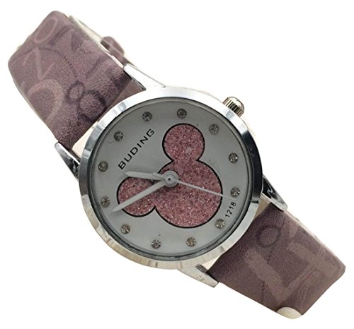 Disney Mickey Children Uhren Kids Cartoon Watches Leather Watch WP@KTWMQ002S
