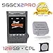 Price comparison product image 128GB Street Guardian SGGCX2PRO Sony IMX-291 Exmor-R Sensor, WDR, USB/OTG Android Card Reader + GPS + CPL Filter