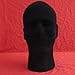 Foam Model Head, FEITONG Male Styrofoam Foam Flocking Head Model Wig Glasses Display Stand Black (1Pc, black)