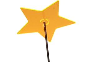 Cazador-del-sol ® - das Original | Stern | Sonnenfänger-Stern gelb | Durchmesser 20 cm | Höhe 120 cm