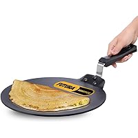 Hawkins Futura Non-stick Dosa Tava, 28 cm, Black