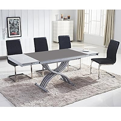 Ego Design Table basse relevable Reality verre gris