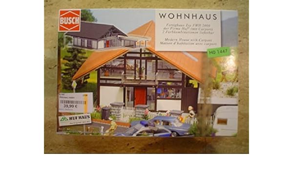 Modern House With Carport By Busch Amazon Co Uk Toys Games