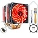 Produktbild SMOEE CPU Kühler Kühler Hell und leise 6 Kupferrohr 2 Lüfter 3Pin-Schnittstelle Kompatibel mit Intel AMD Dual Platform