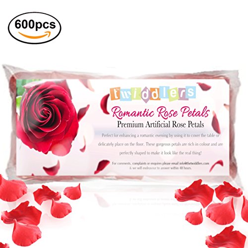 Valentinstag Rosenblüten, Künstliche Rosen, Blumenblätter / Rosenblätter aus Seide Fühlen, Rot, Blumen, Romantisch - 2